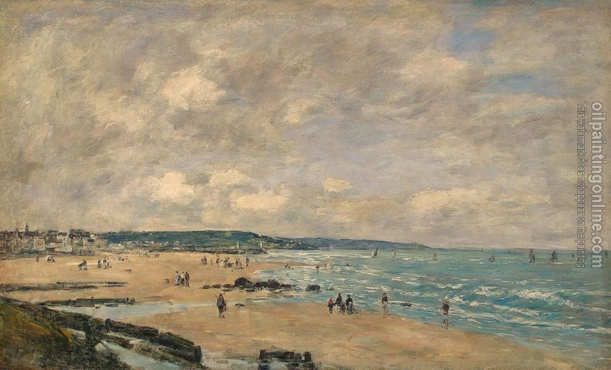 Boudin, Eugene - The Beach at Trouville